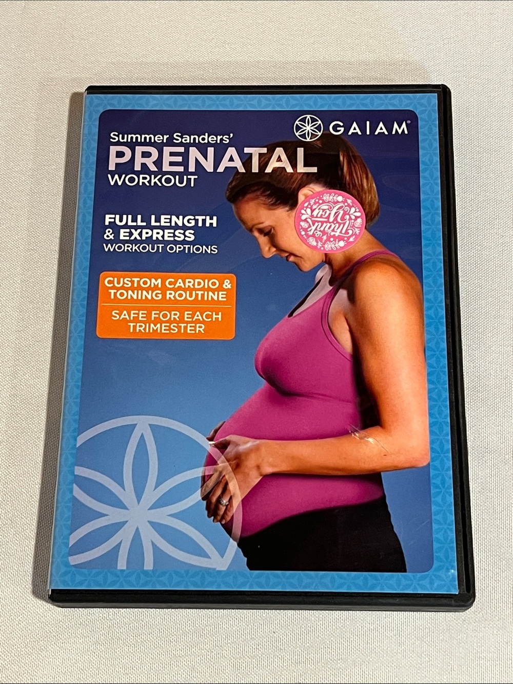 GAIAM Prenatal Workout DVD - Pink & Blue Cover Art